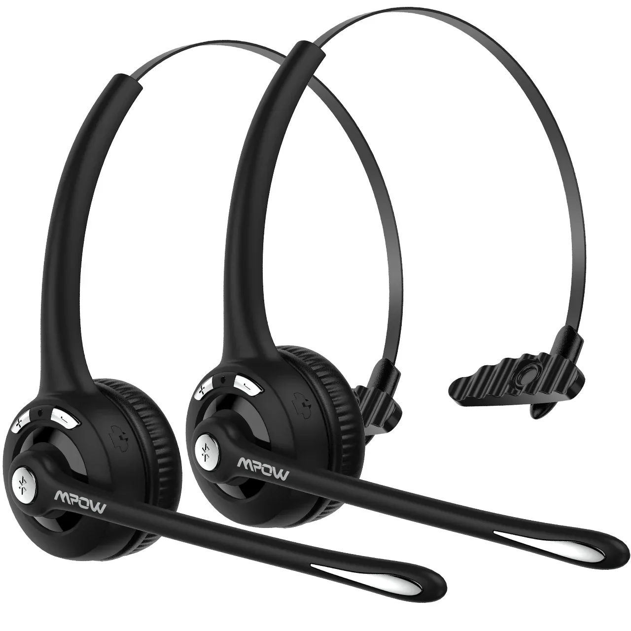 1/2 pack Mpow Pro Office Wireless Bluetooth V5.0 headphone With Microphone 13H Talking Time For Driver Call Center Skype Office - Image 18