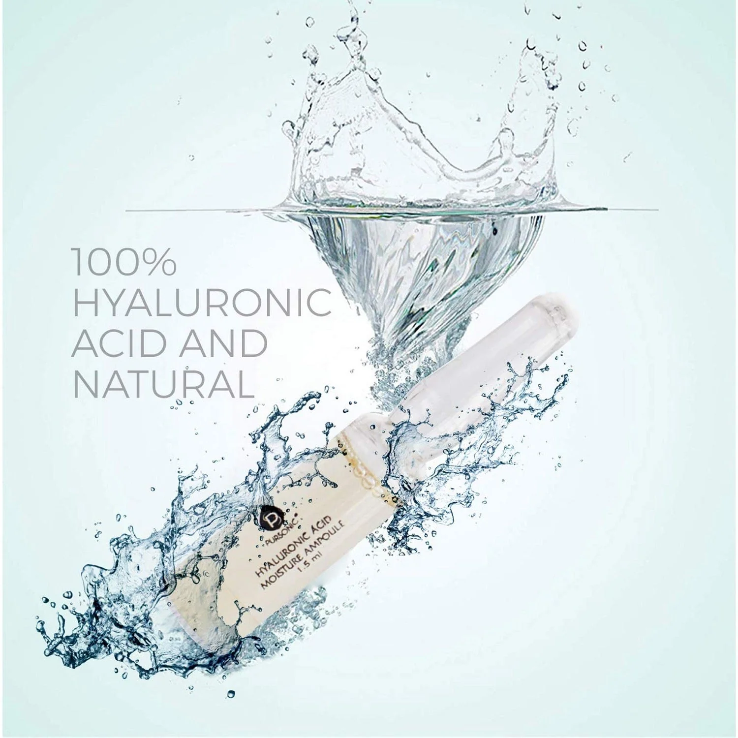 100% Hyaluronic Acid & Natural Moisturizing Serum Ampoule Set by Pursonic - Image 4