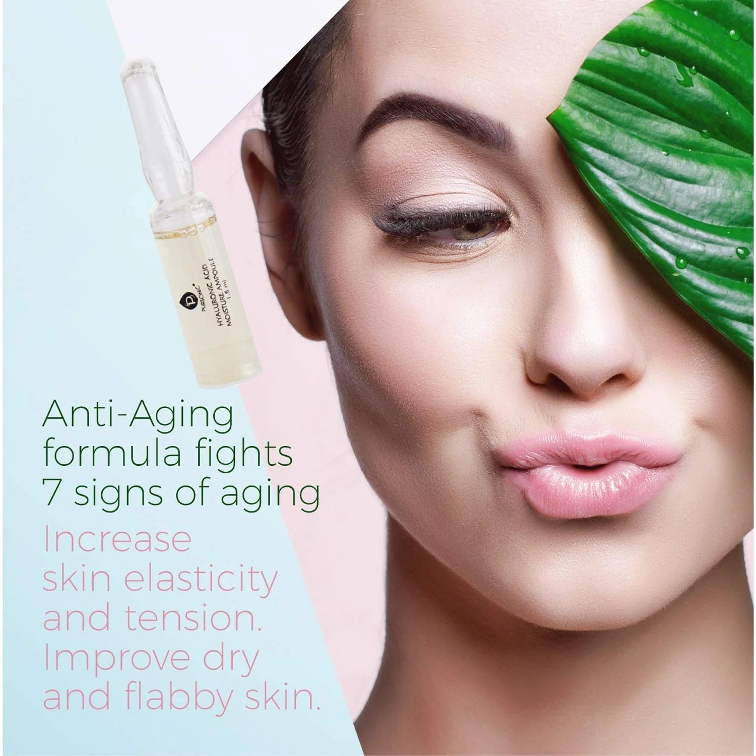 100% Hyaluronic Acid & Natural Moisturizing Serum Ampoule Set by Pursonic - Image 6