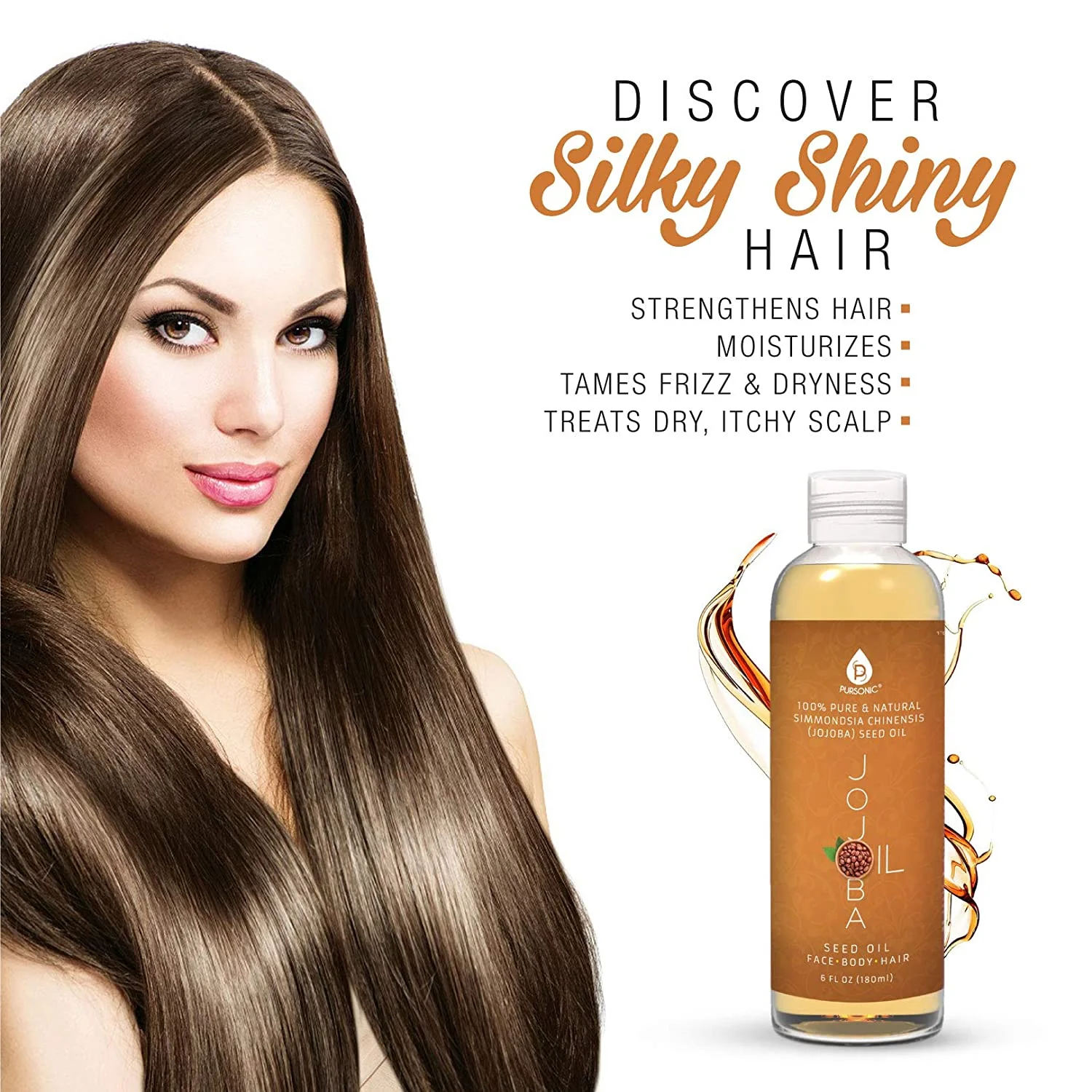 100% Pure & Natural Golden Jojoba Oil 6 Oz by Pursonic - Image 4