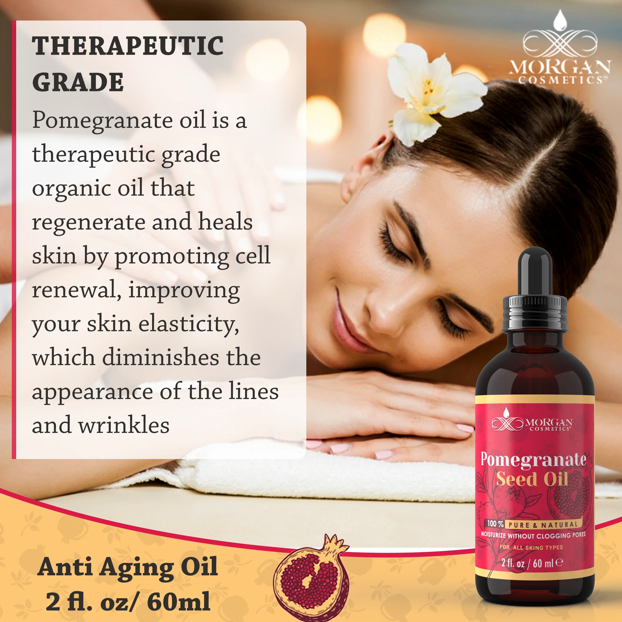 100% Pure Pomegranate Oil 2 oz by Morgan Cosmetics - Image 4