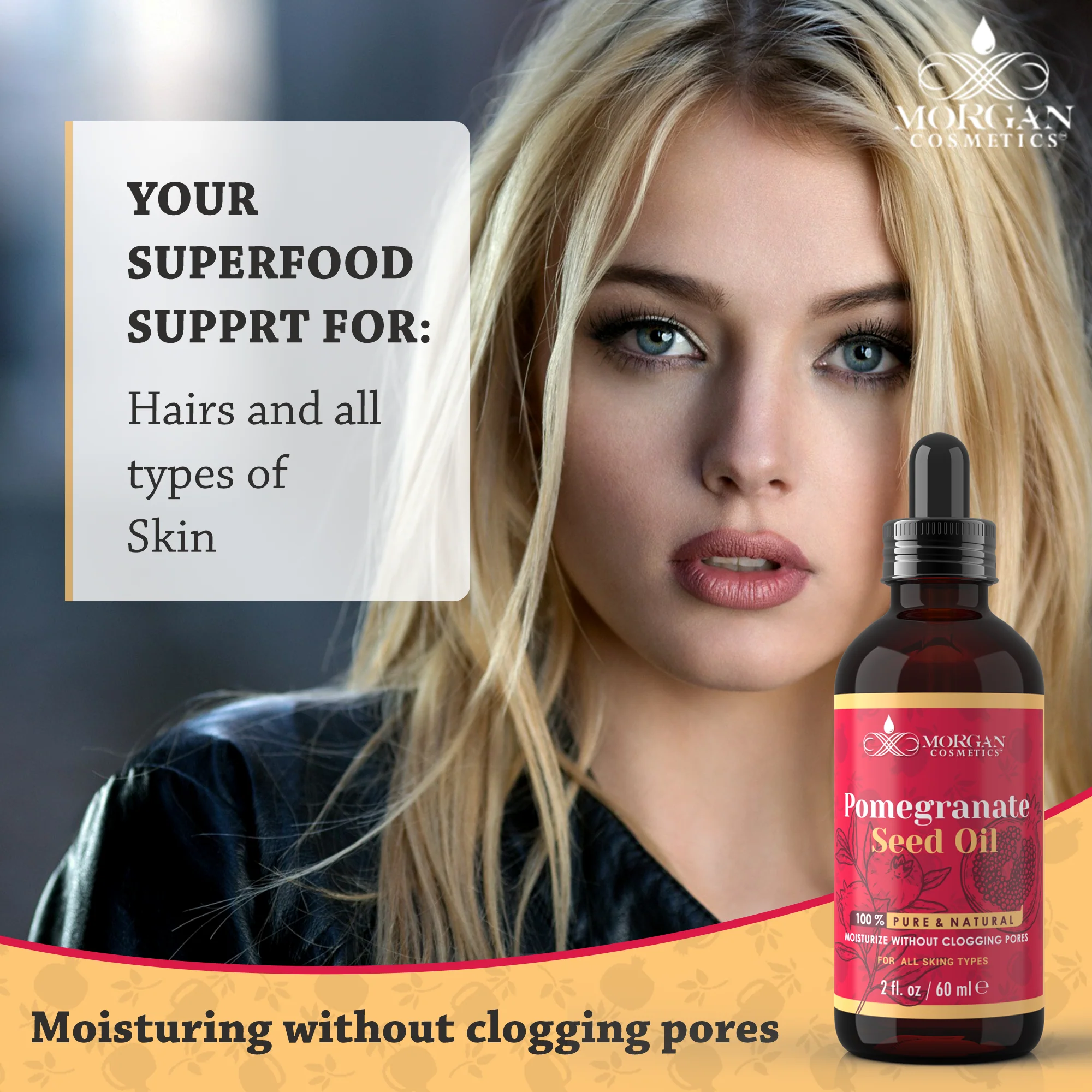 100% Pure Pomegranate Oil 2 oz by Morgan Cosmetics - Image 5