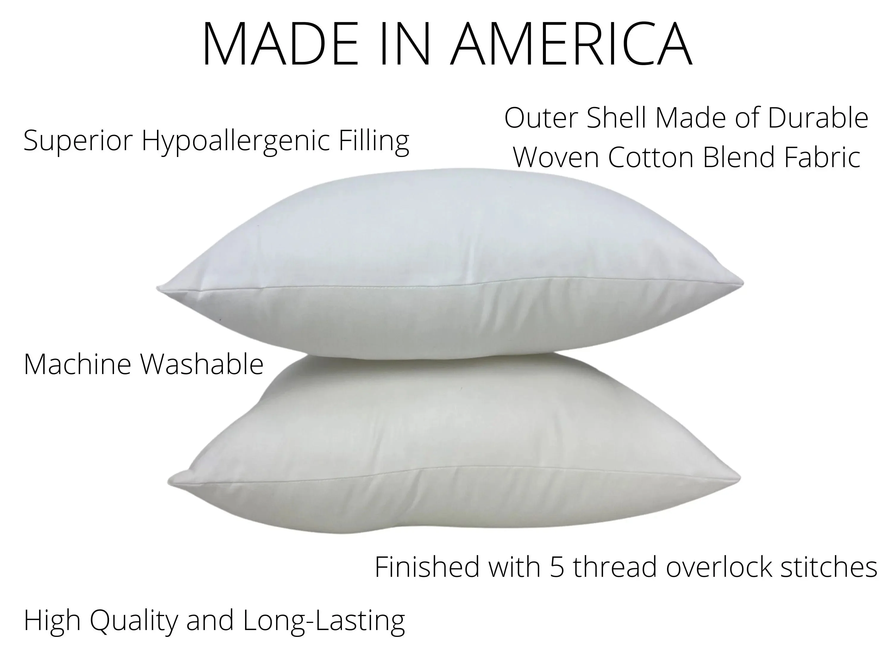 14x24 or 24x14 | Indoor Outdoor Down Alternative Hypoallergenic Polyester Pillow Insert | Quality Insert | Throw Pillow Insert | Pillow Form by UniikPillows - Image 2