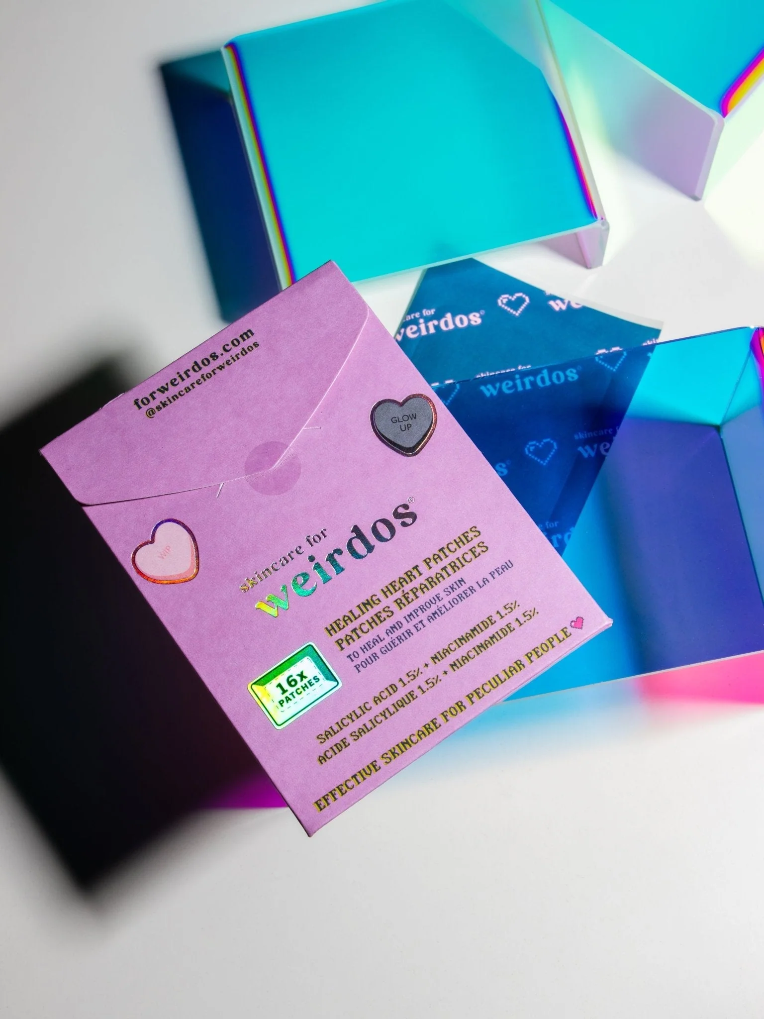 16x Healing Heart Pimple Patches by Skincare for Weirdos - Image 6