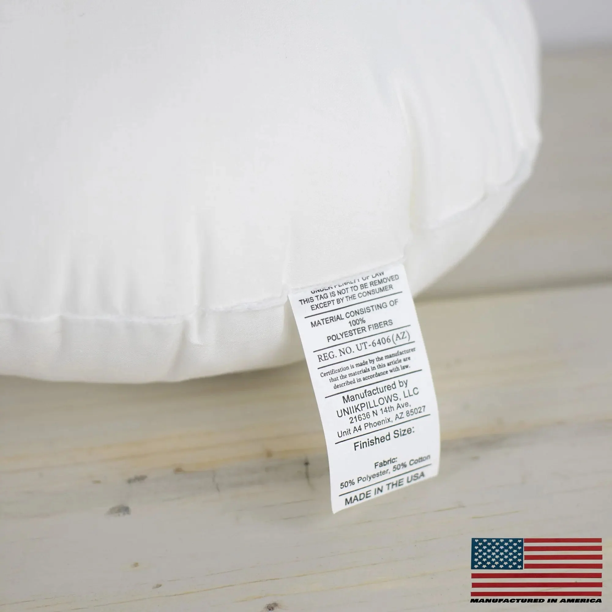 17" | Round Angel Hair Insert | Indoor Outdoor Down Alternative Hypoallergenic Pillow Insert | Quality Insert | Premium Insert by UniikPillows - Image 4