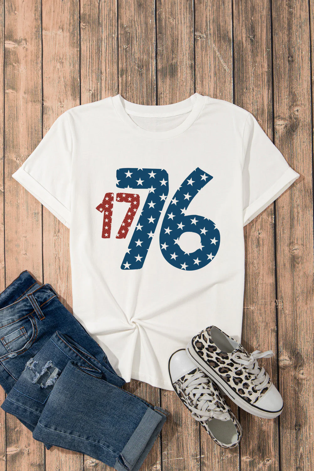 1776 Round Neck Short Sleeve T-Shirt - Image 5