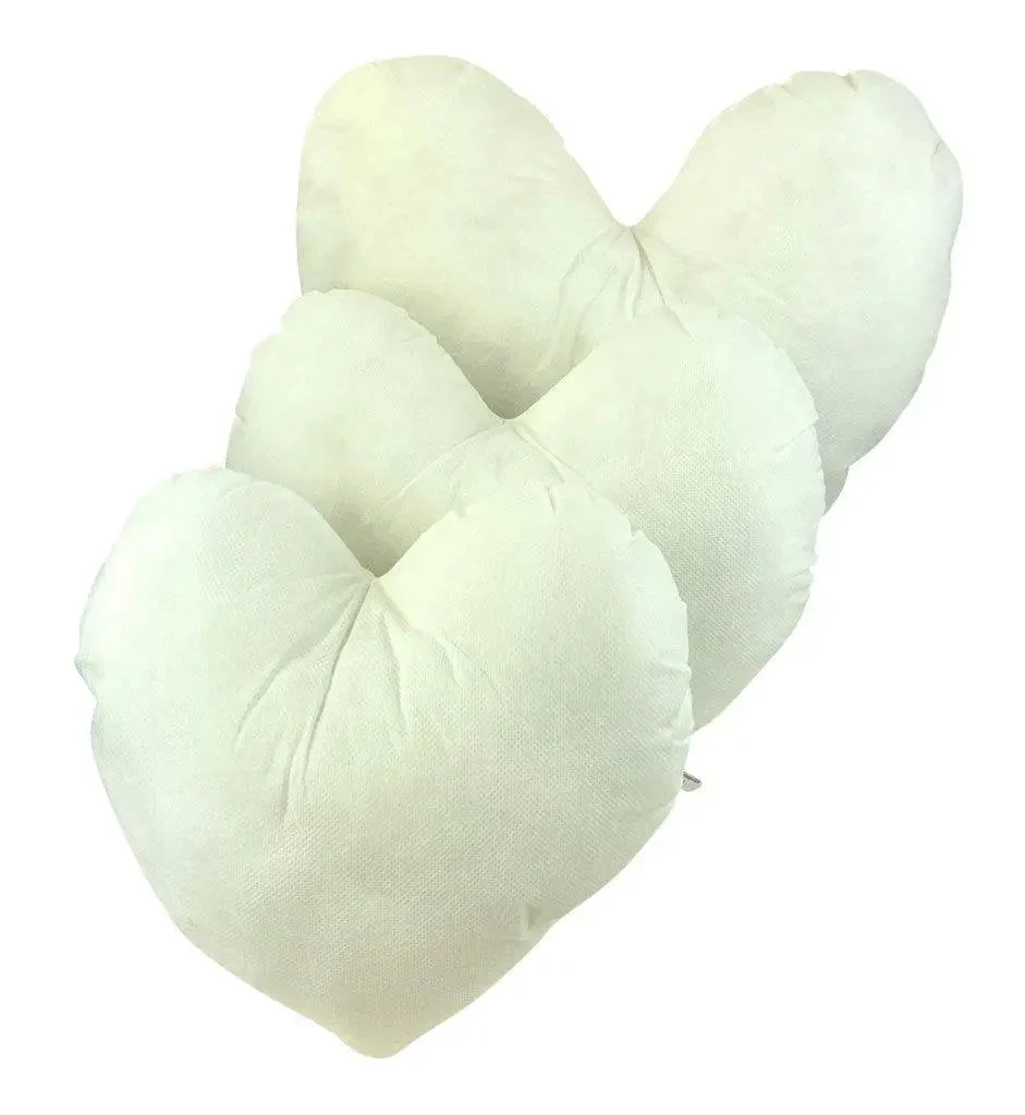 18"| 16" | 14" | 12"| 10" | 8 Heart Hypoallergenic Polyester Filled Pillow Insert by UniikPillows - Image 3