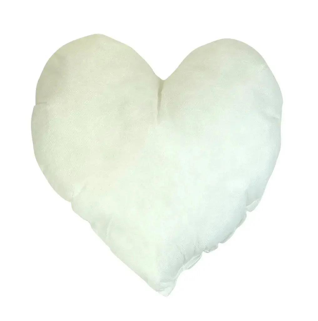 18"| 16" | 14" | 12"| 10" | 8 Heart Hypoallergenic Polyester Filled Pillow Insert by UniikPillows - Image 5