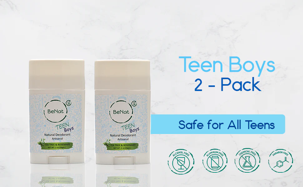 2-Pack all-Natural Deodorants for Kids & Teens by BeNat - Image 6