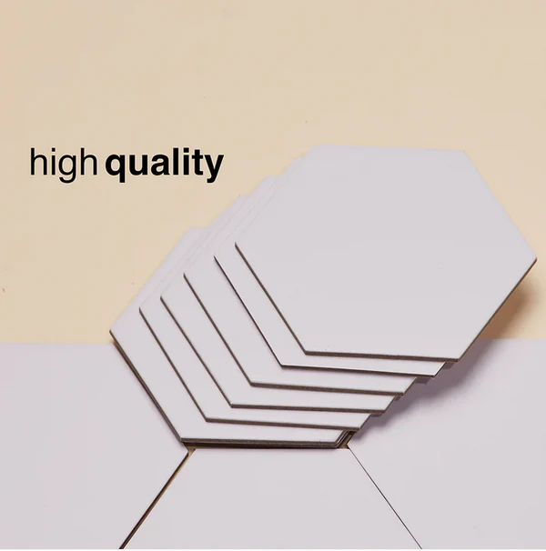 20 Blank Hexagon Board Game Tiles - Image 2