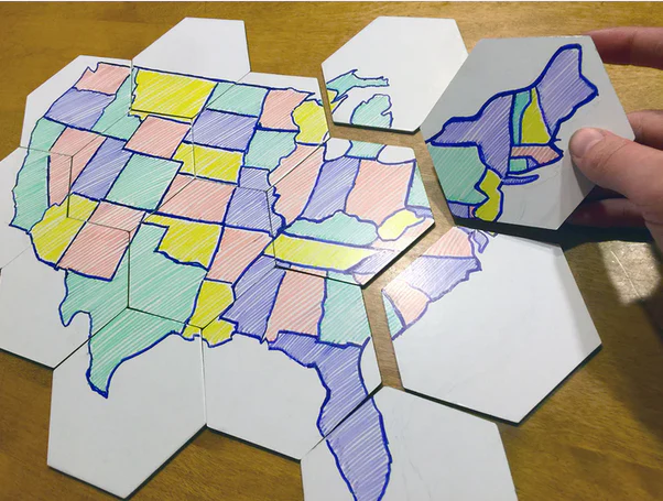 20 Blank Hexagon Board Game Tiles - Image 5
