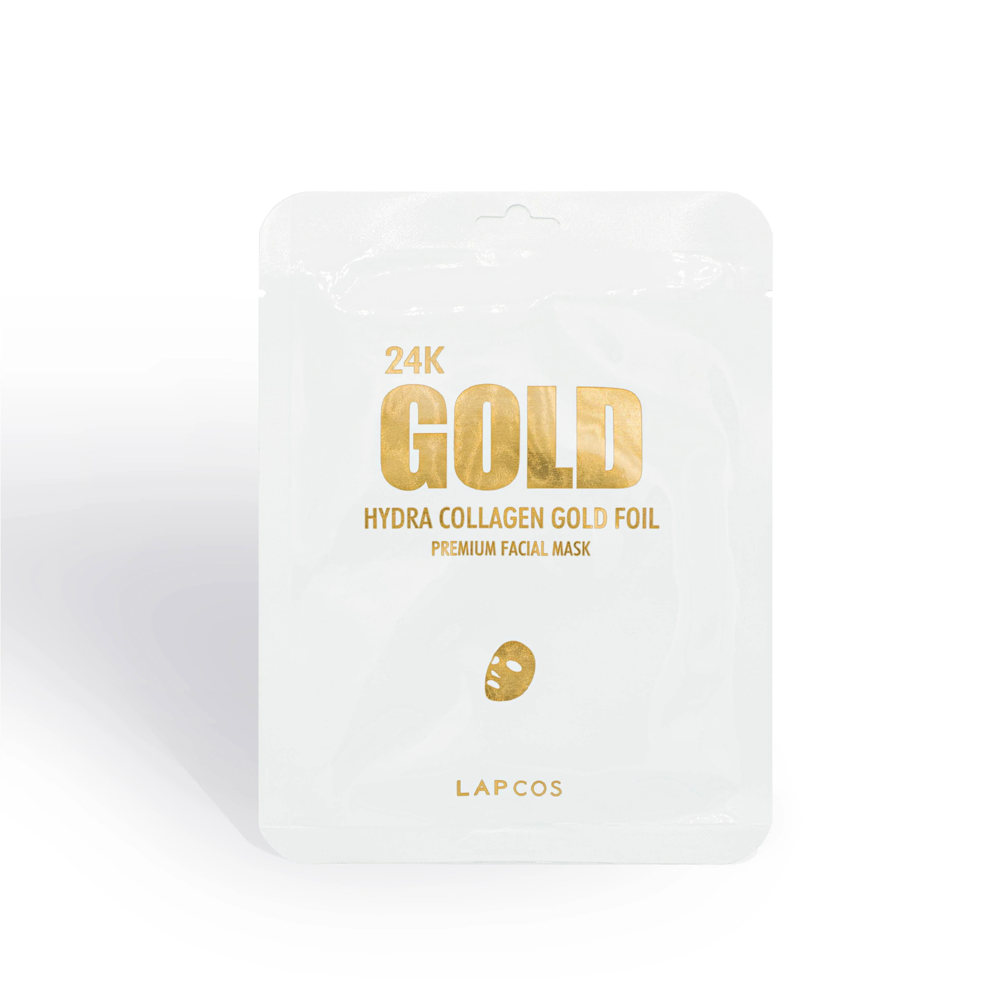 24K Gold Foil Premium Face Mask by LAPCOS - Image 2