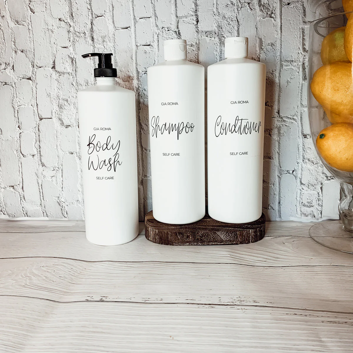 32oz Plastic White Dispensers by Gia Roma - Image 12