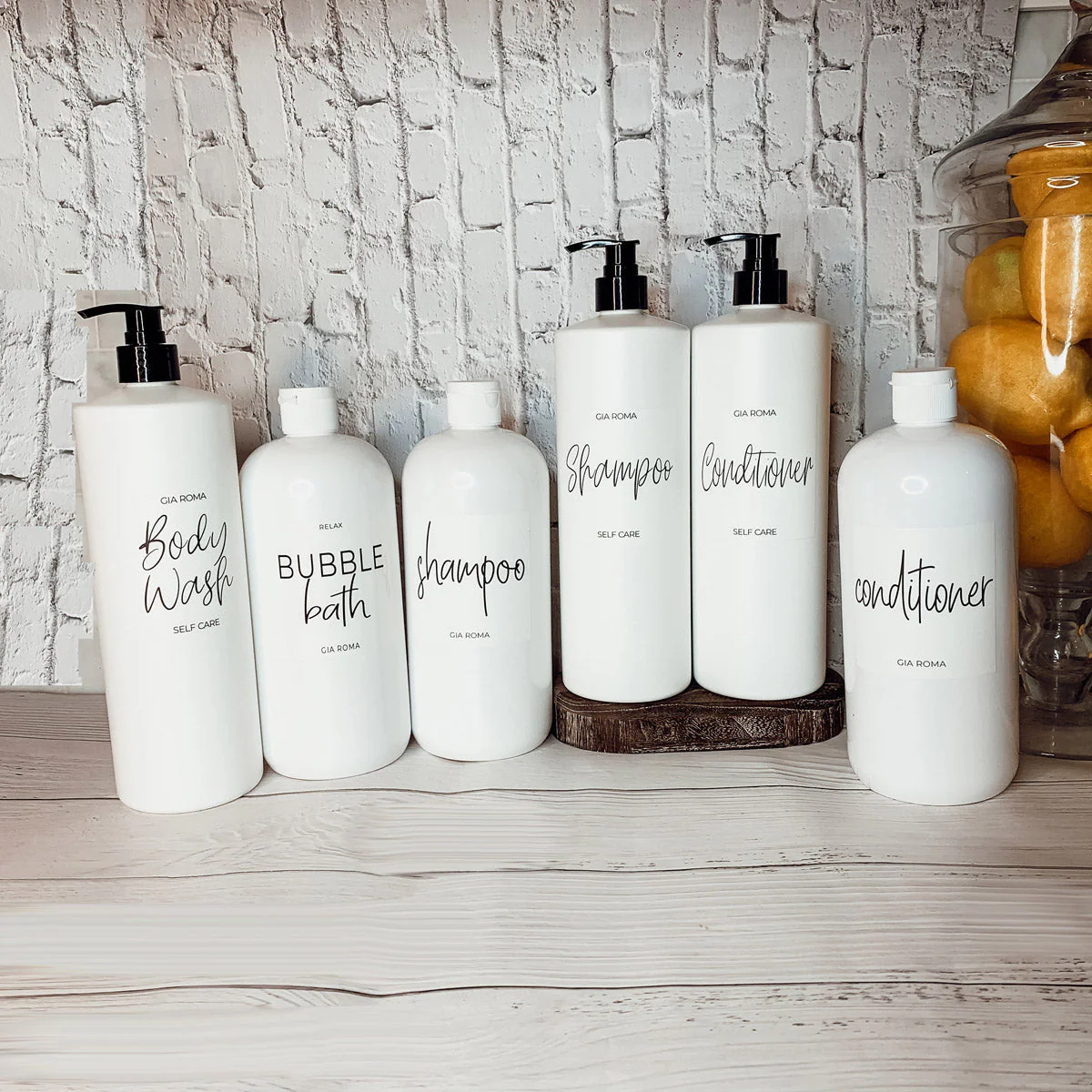 32oz Plastic White Dispensers by Gia Roma - Image 13