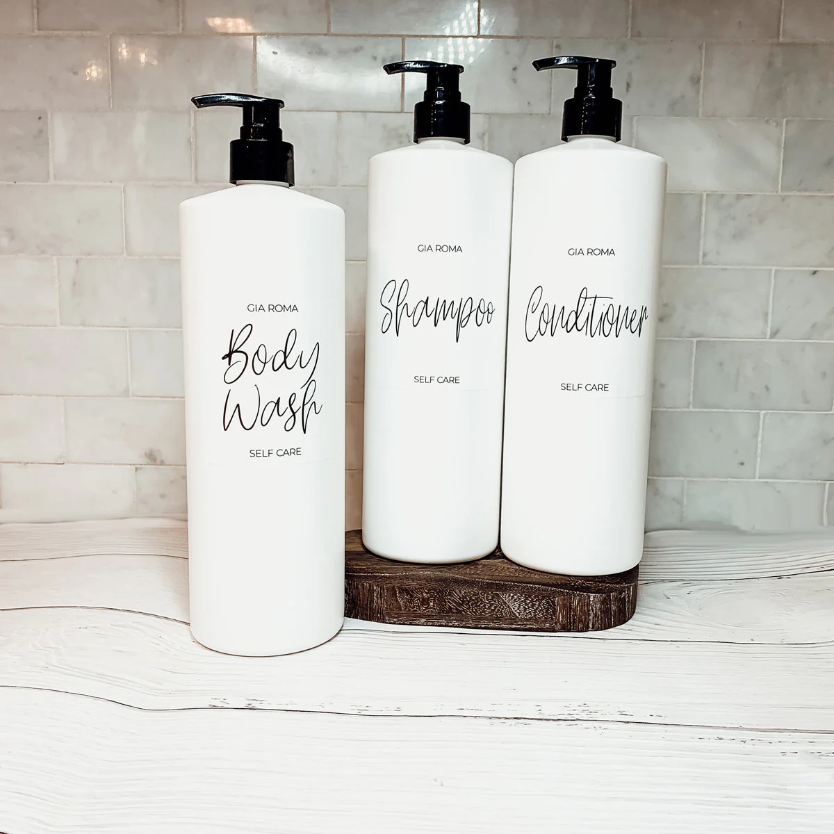 32oz Plastic White Dispensers by Gia Roma - Image 16