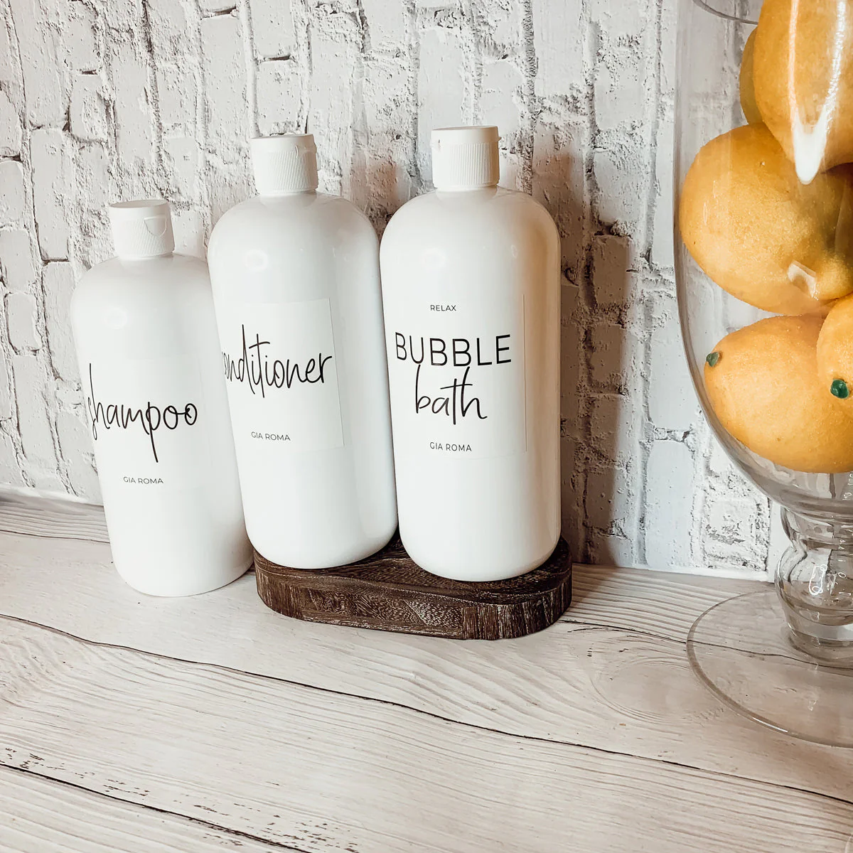 32oz Plastic White Dispensers by Gia Roma - Image 23