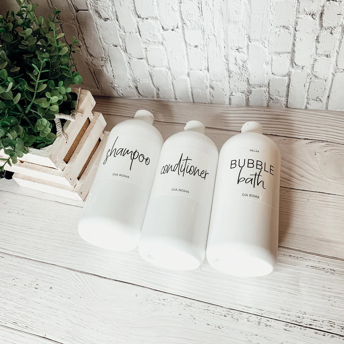 32oz Plastic White Dispensers by Gia Roma - Image 24