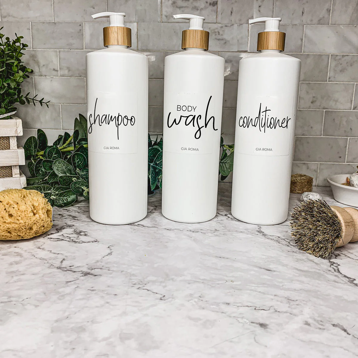 32oz Plastic White Dispensers by Gia Roma - Image 25