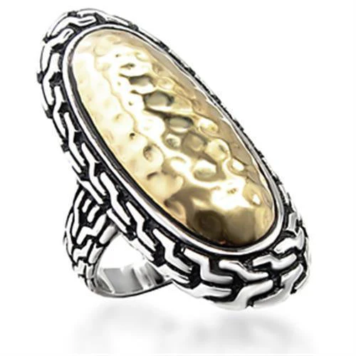 6X085 - Reverse Two-Tone Brass Ring with No Stone - Image 2
