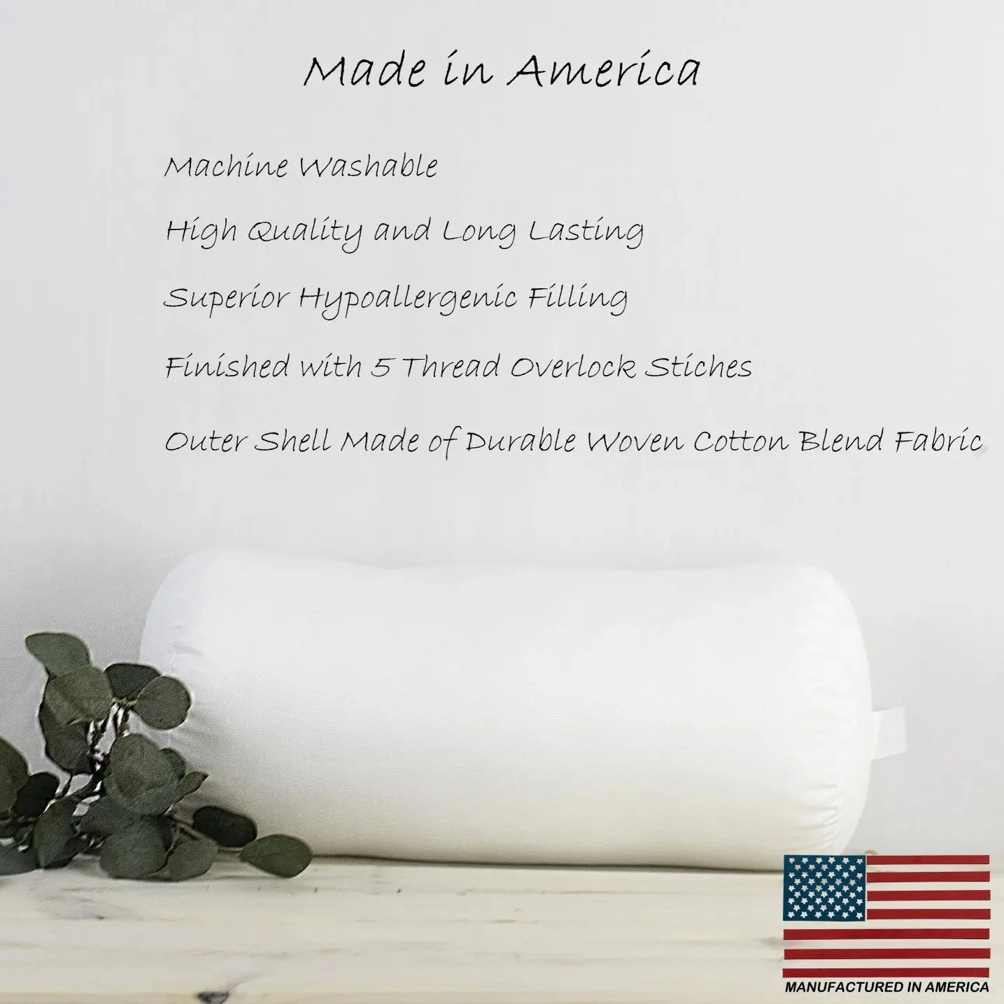 6x30 | Bolster Angel Hair Insert | Indoor Outdoor Down Alternative Hypoallergenic Pillow Insert | Quality Insert | Premium Insert by UniikPillows - Image 2