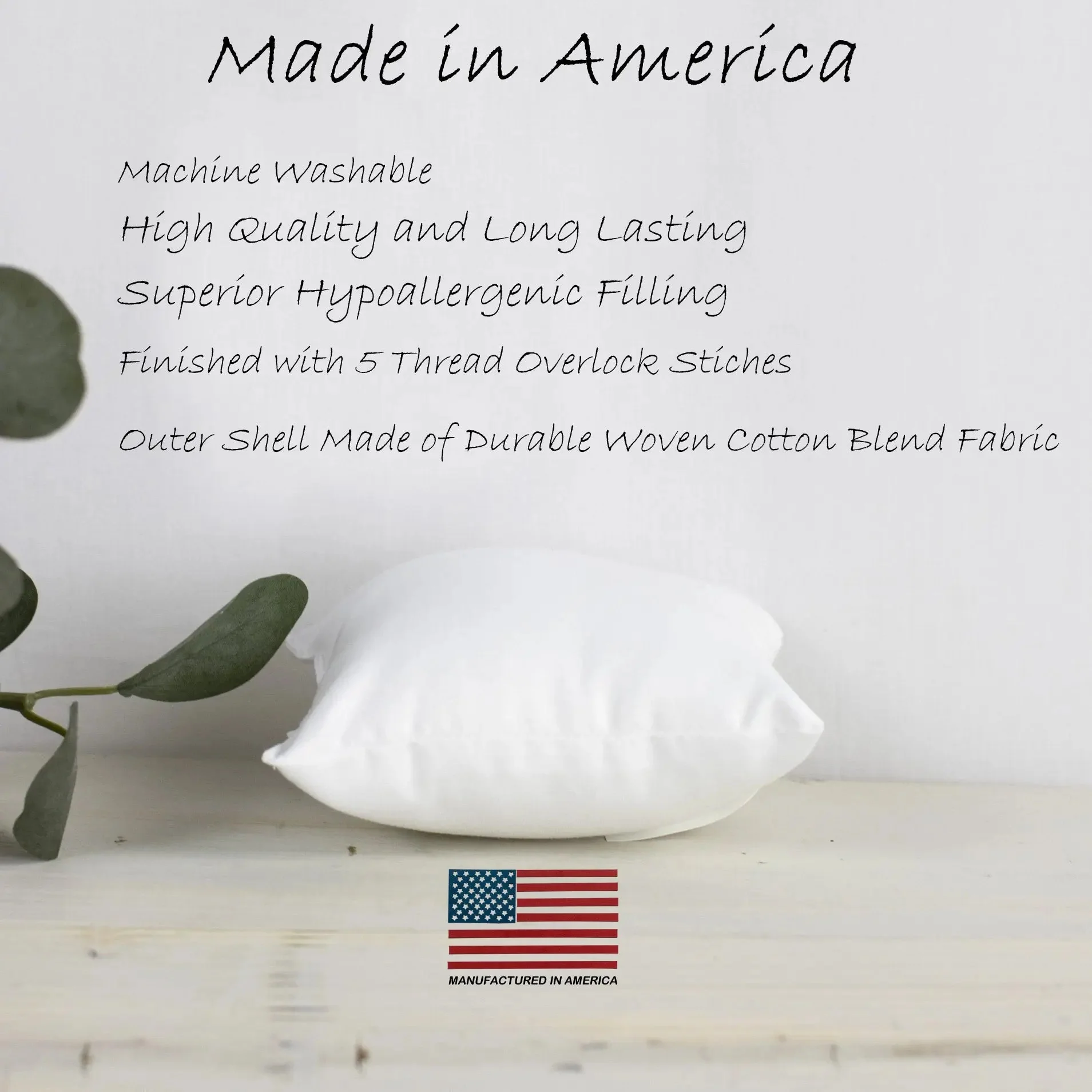 7x7 | Indoor Outdoor Hypoallergenic Polyester Pillow Insert | Quality Insert | Pillow Inners | Throw Pillow Insert | Square Pillow Inserts by UniikPillows - Image 2