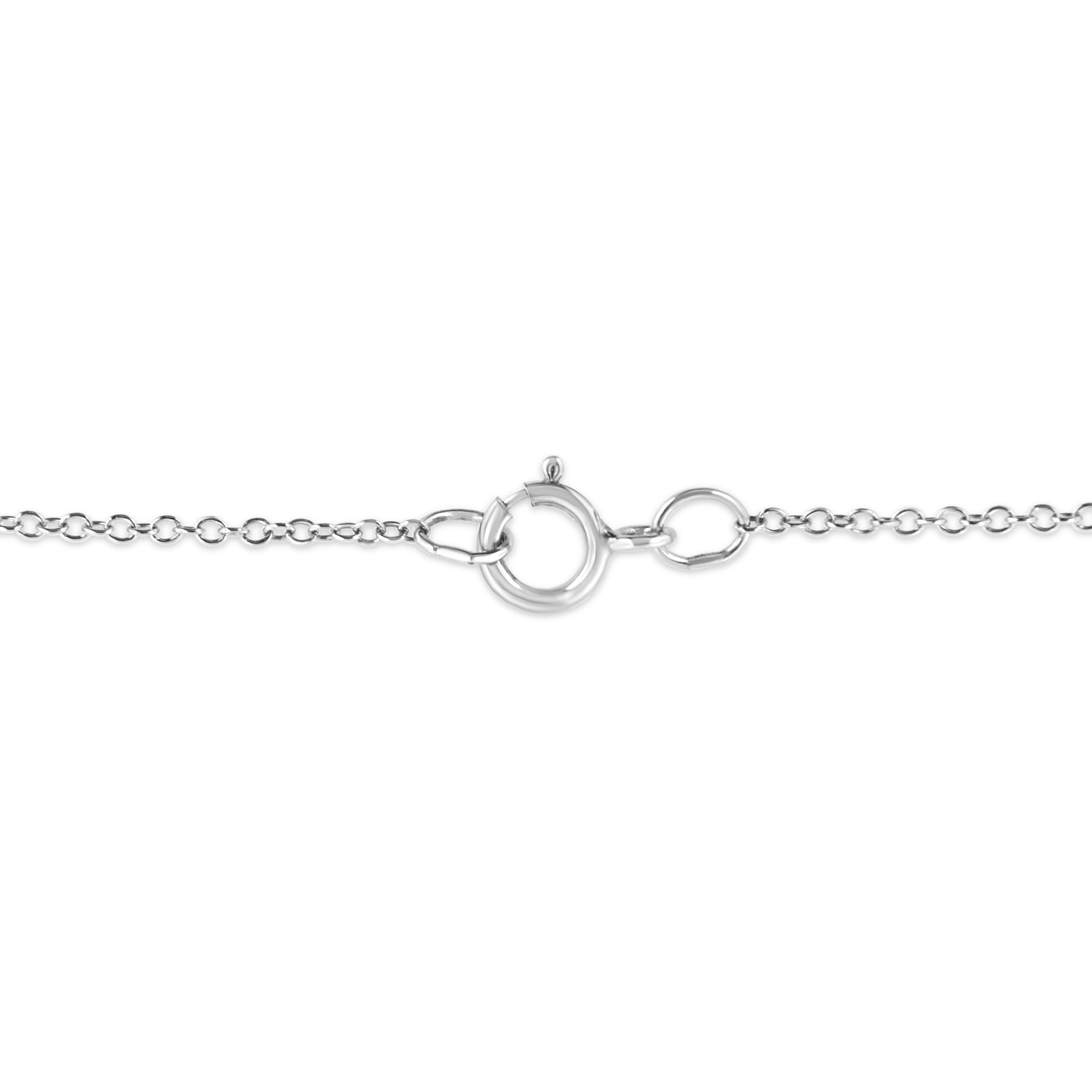 .925 Sterling Silver Diamond Accent Zodiac Key 18" Pendant Necklace (K-L Color, I1-I2 Clarity) by Haus of Brilliance - Image 35