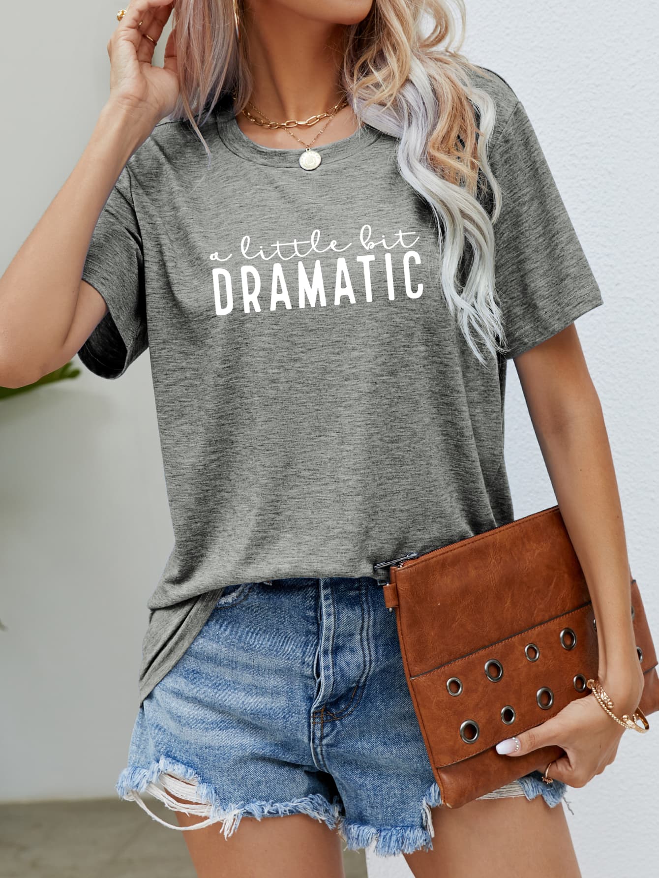 A LITTLE BIT DRAMATIC Graphic Tee - Image 4