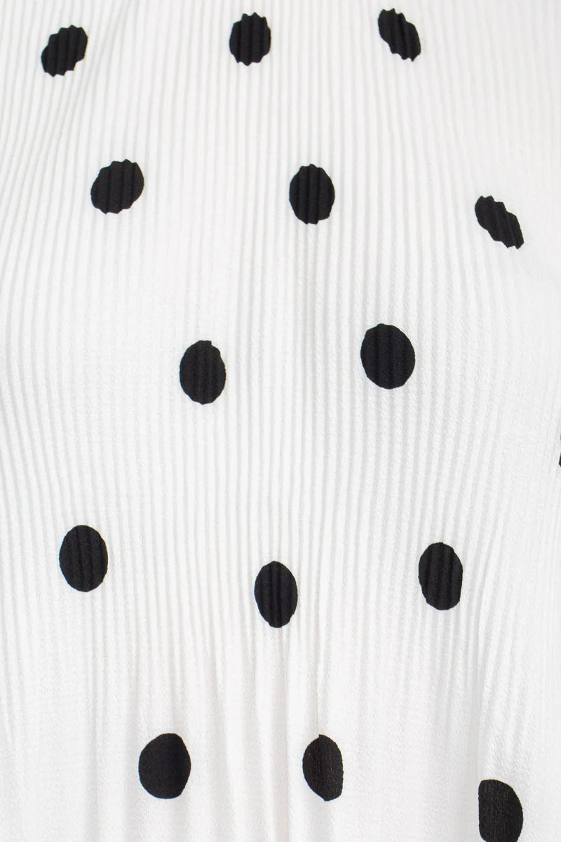 Adrianna Papell Crew Neck 3/4 Sleeve Keyhole Back Ruched Waist Multi Print Woven Top by Curated Brands - Image 13