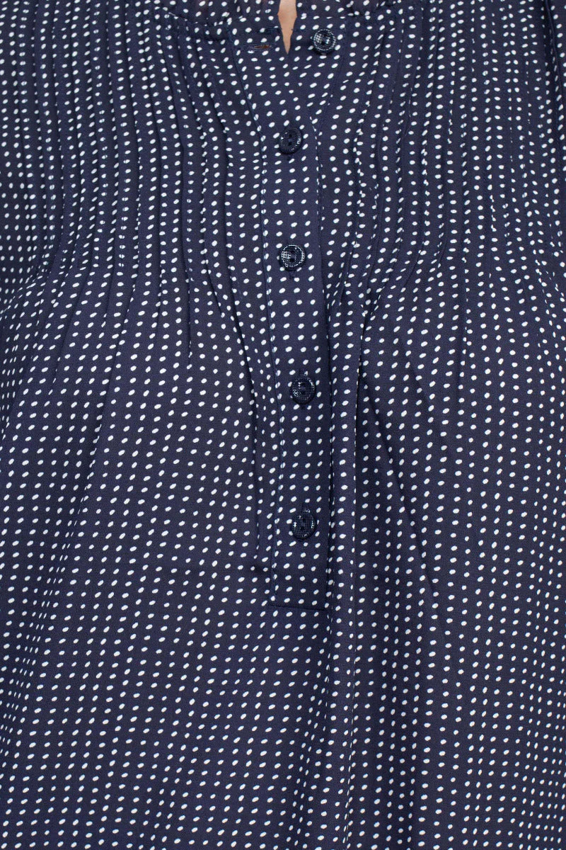 Adrianna Papell Crew Neck Long Sleeves Button Detail Woven Top by Curated Brands - Image 7