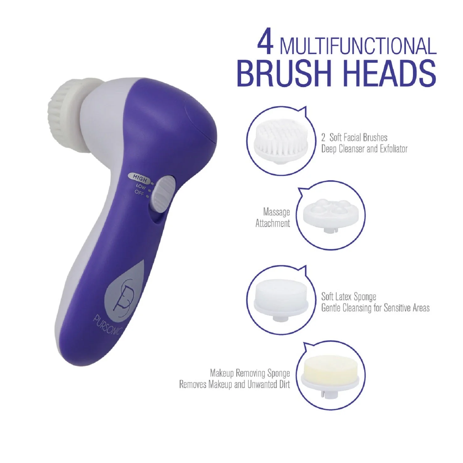 Advanced Facial Cleansing Brush by Pursonic - Image 6