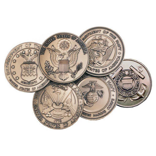Air Force Service Medallion, Brass Air Force Medallion by The Military Gift Store - Image 3