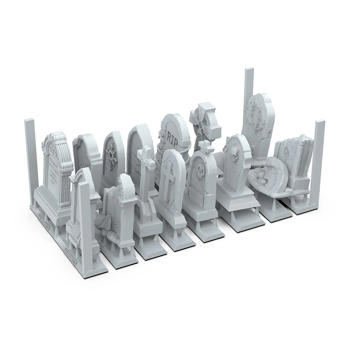 AK Interactive Basing Bits: Tombstones (14 Pieces) - Image 2