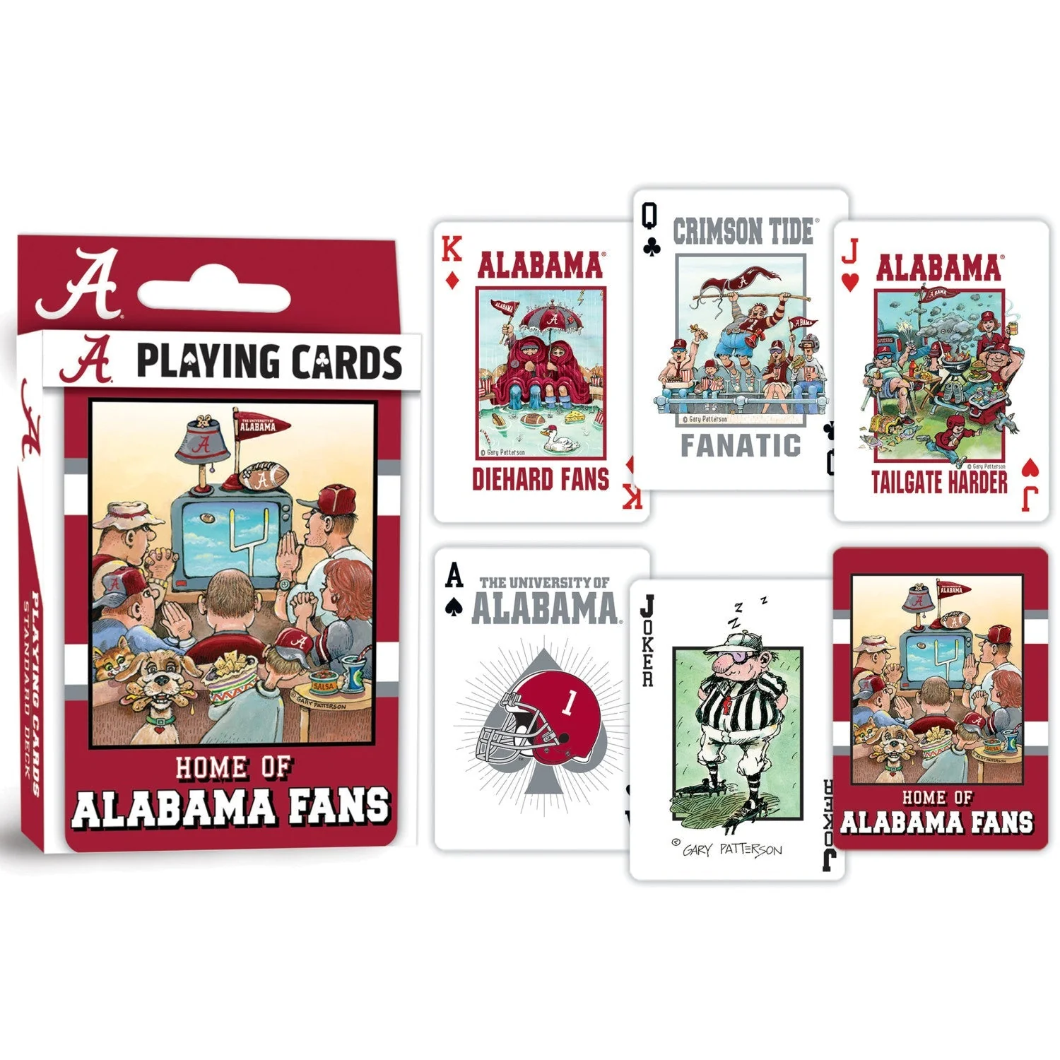 Alabama Crimson Tide Fan Deck Playing Cards - 54 Card Deck by MasterPieces Puzzle Company INC - Image 3
