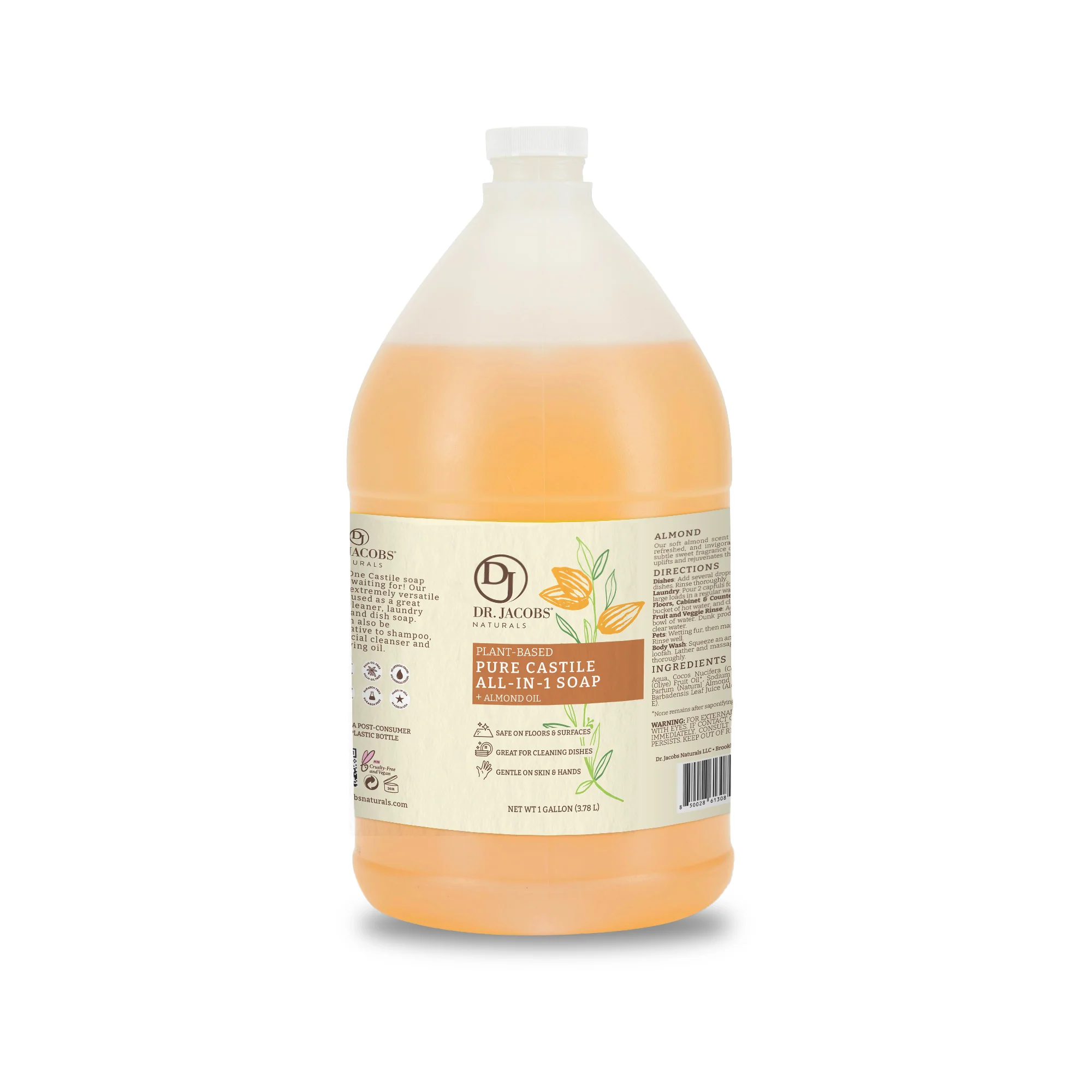 Almond All in 1 Castile Soap by Dr. Jacobs Naturals - Image 5