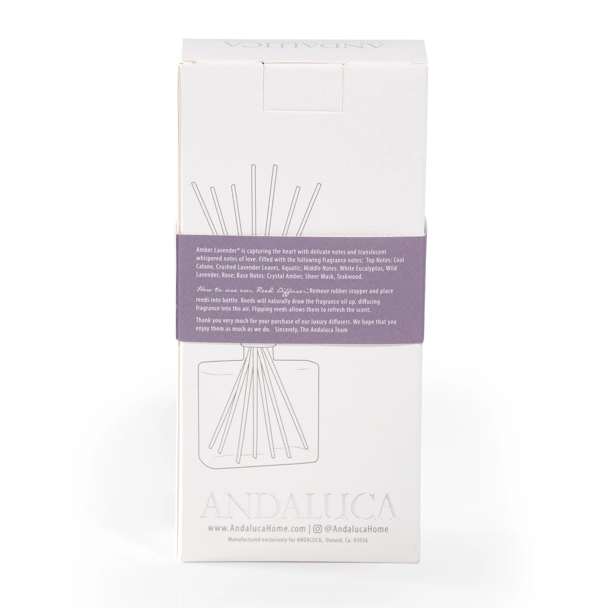 Amber Lavender Reed Diffuser by Andaluca Home - Image 8