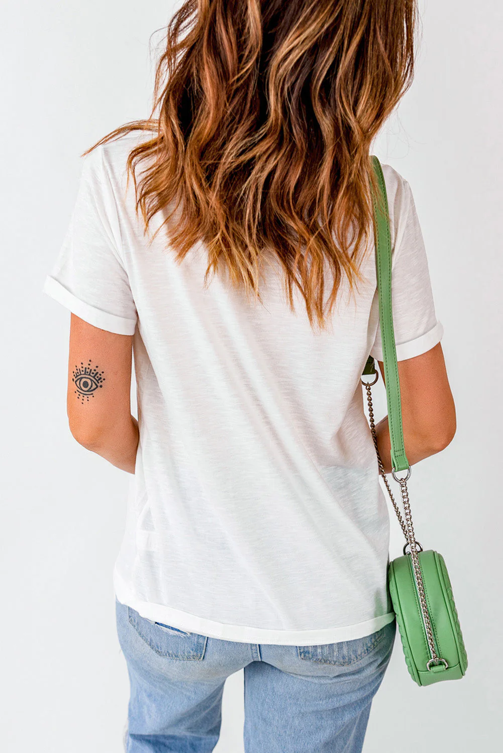 AMERICA Round Neck Short Sleeve T-Shirt - Image 5