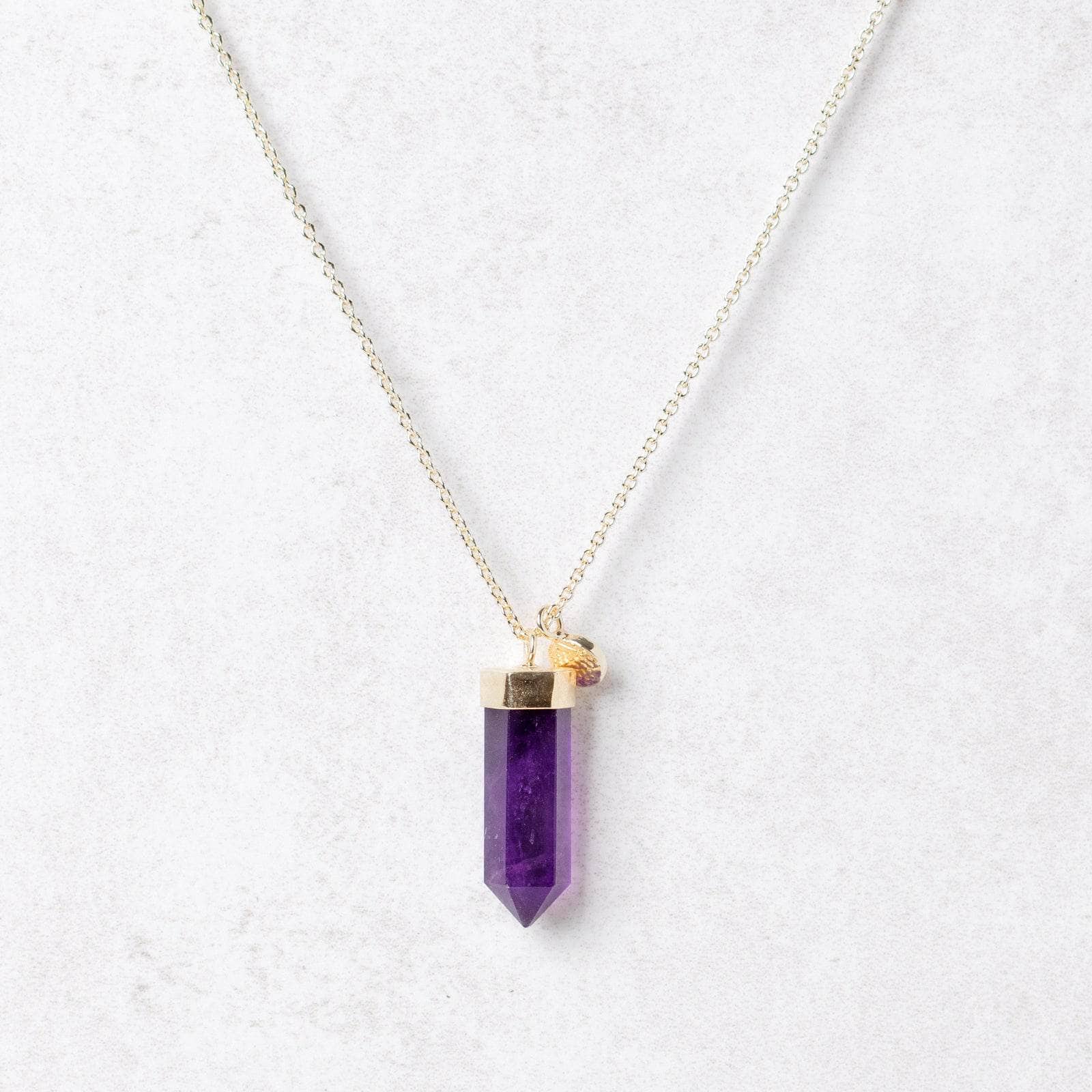 Amethyst Crystal Point Necklace by Tiny Rituals - Image 3