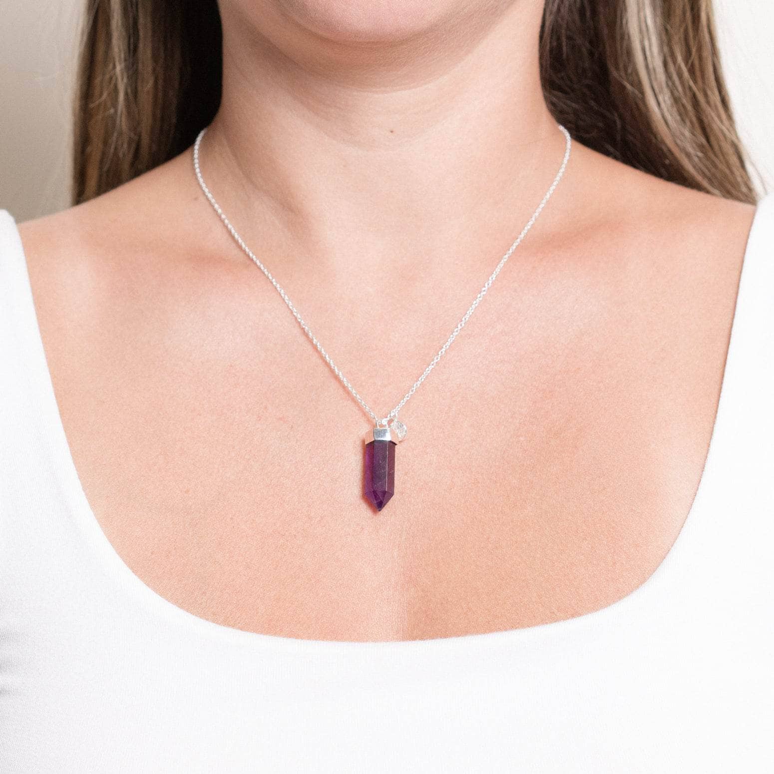 Amethyst Crystal Point Necklace by Tiny Rituals - Image 5
