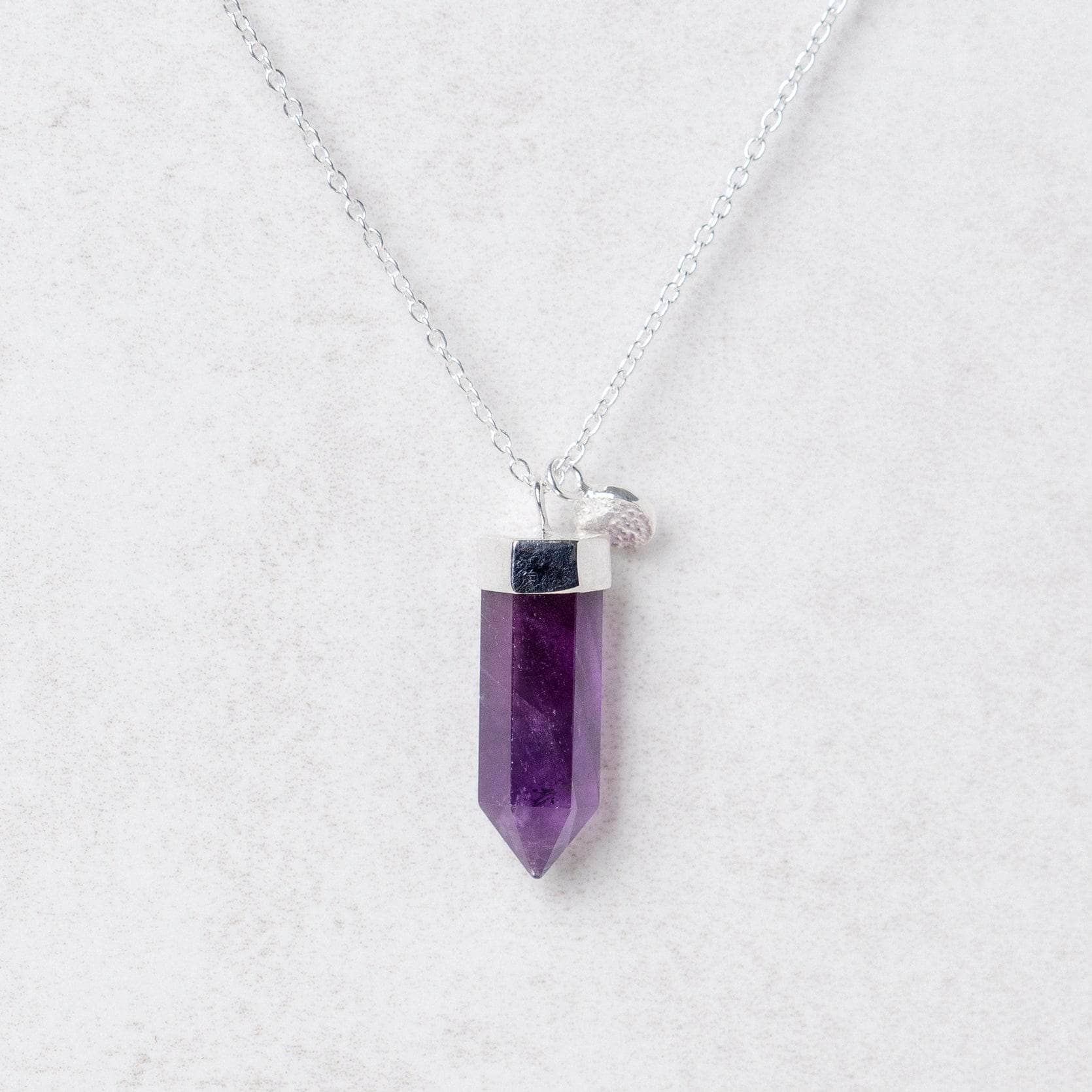 Amethyst Crystal Point Necklace by Tiny Rituals - Image 6