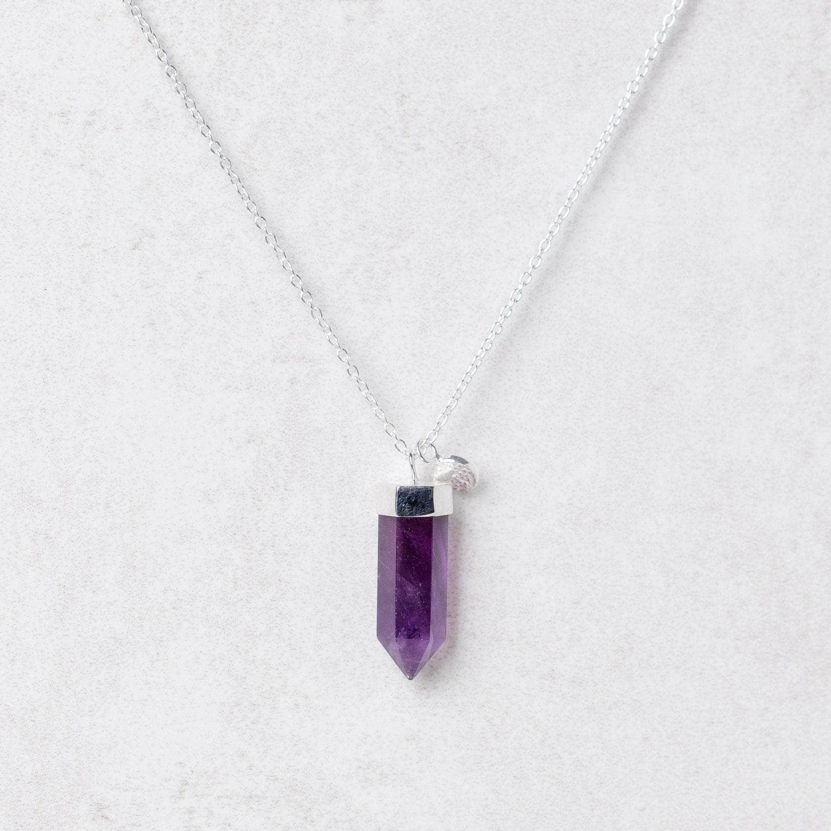 Amethyst Crystal Point Necklace by Tiny Rituals - Image 7