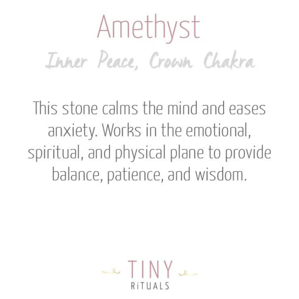 Amethyst Raw Crystal Necklace by Tiny Rituals - Image 4