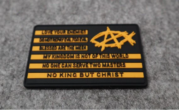 AnarchoChristian PVC Morale Patch by Proud Libertarian - Image 2