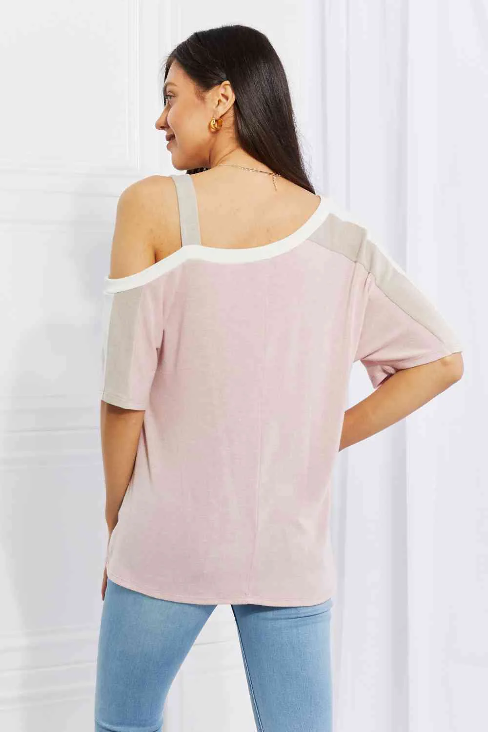 Andree by Unit Full Size Something Simple Cold Shoulder Tee - Image 2