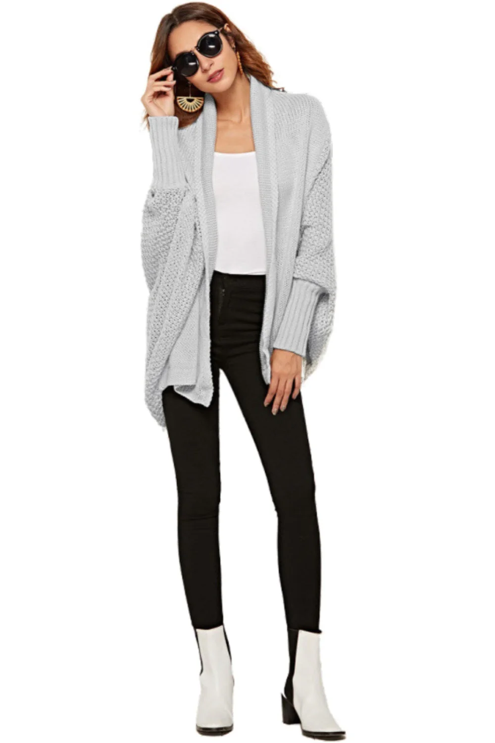 Angel Wings Open Front Batwing Sleeve Cardigan - Image 14