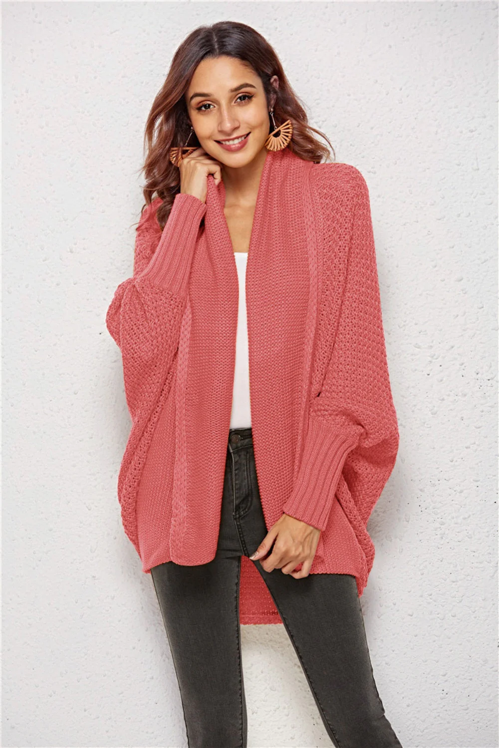 Angel Wings Open Front Batwing Sleeve Cardigan - Image 16