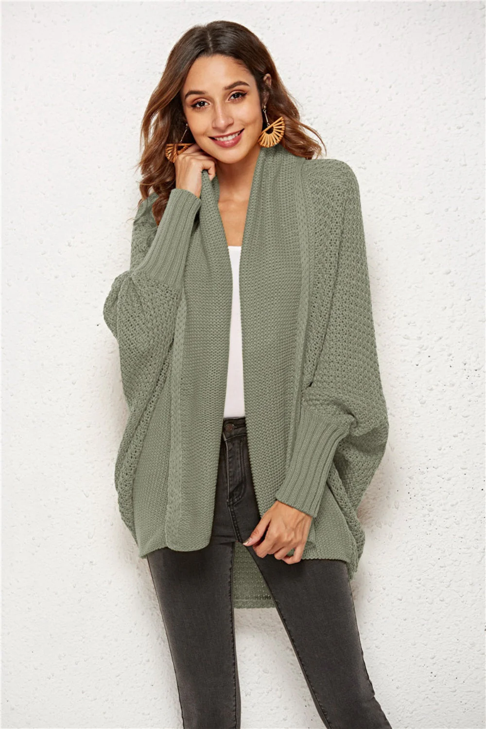 Angel Wings Open Front Batwing Sleeve Cardigan - Image 18