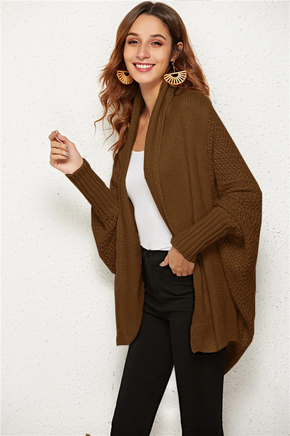 Angel Wings Open Front Batwing Sleeve Cardigan - Image 24