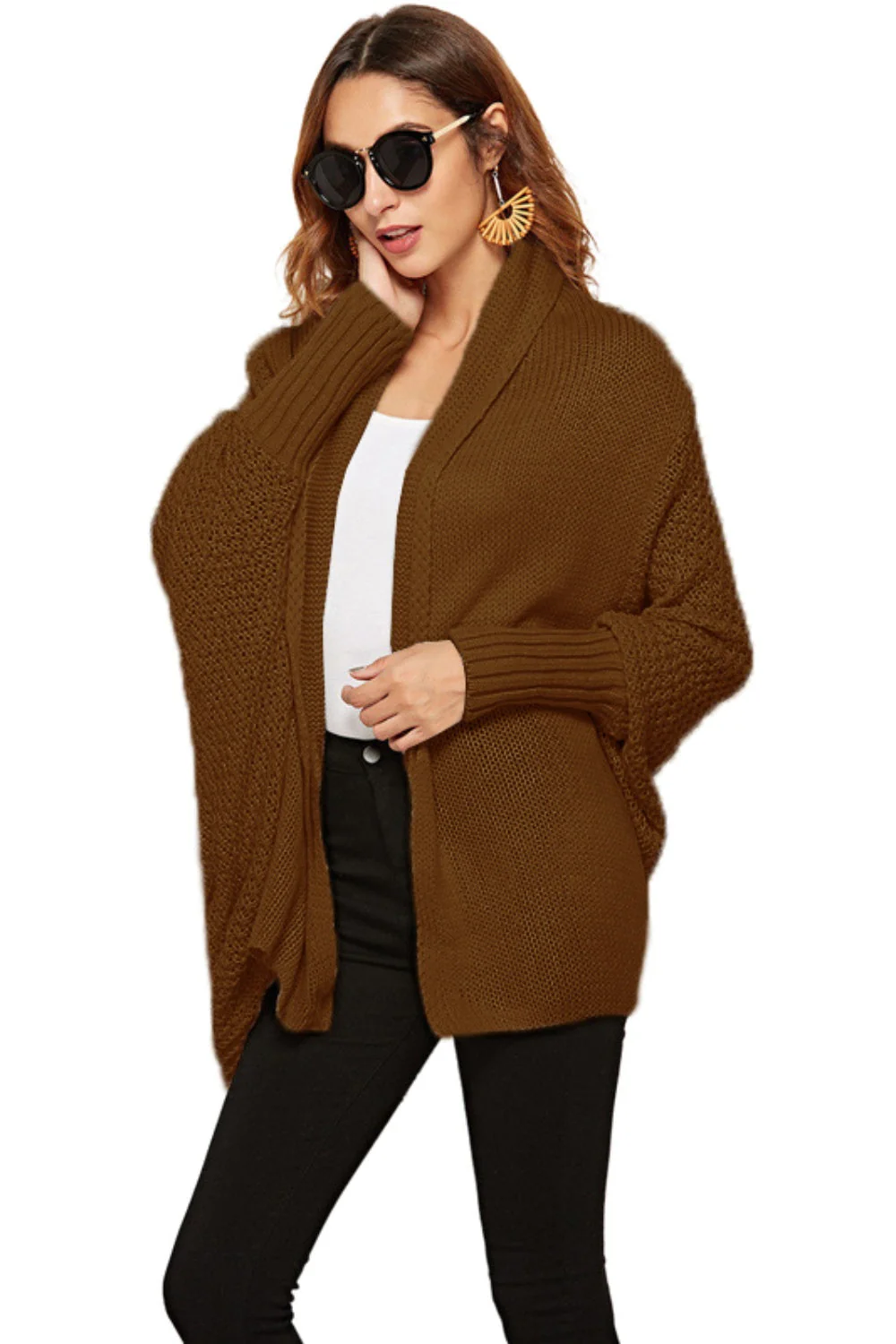 Angel Wings Open Front Batwing Sleeve Cardigan - Image 25