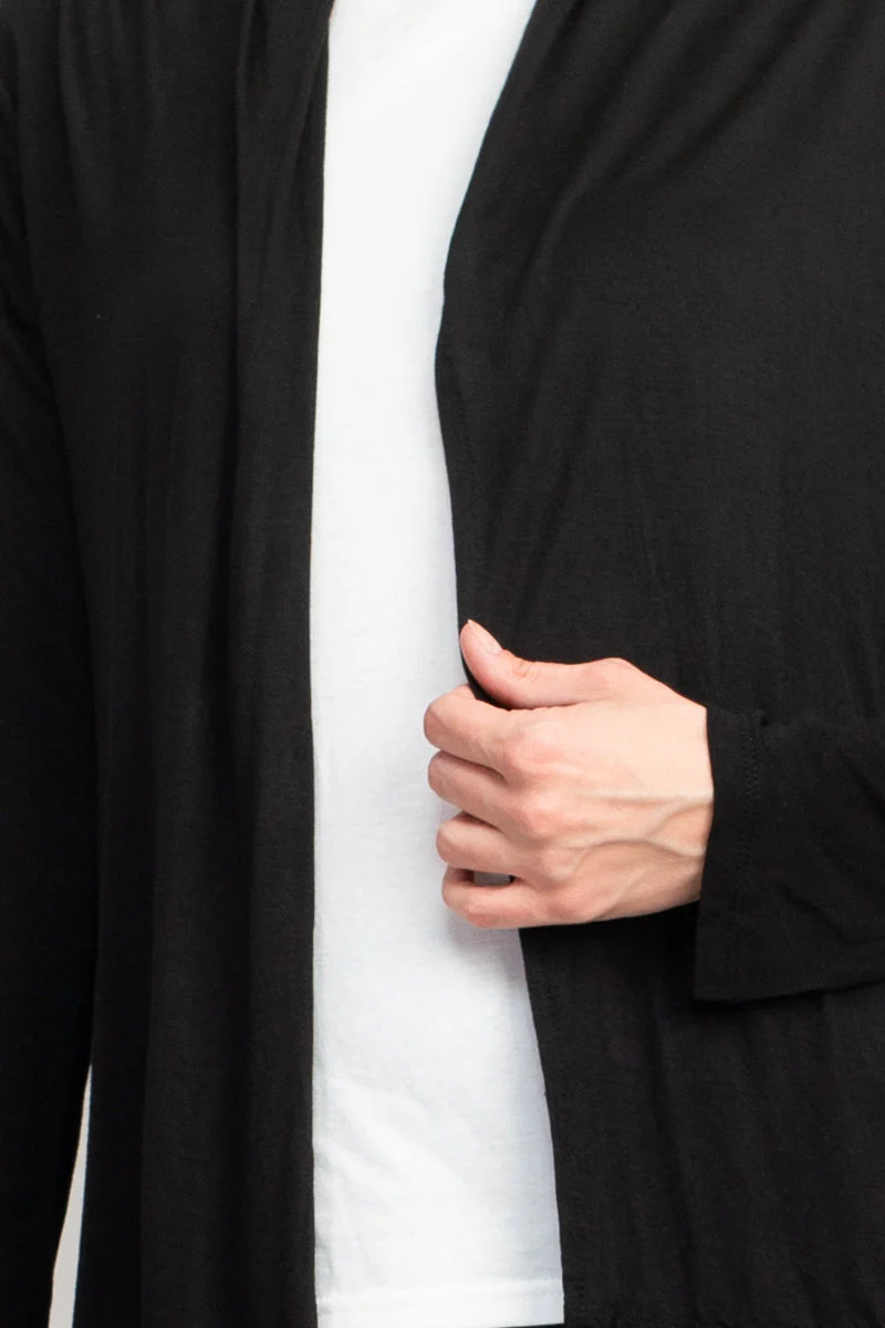 Anne Rose Open Front Long Sleeve Rayon Cardigan by Curated Brands - Image 4