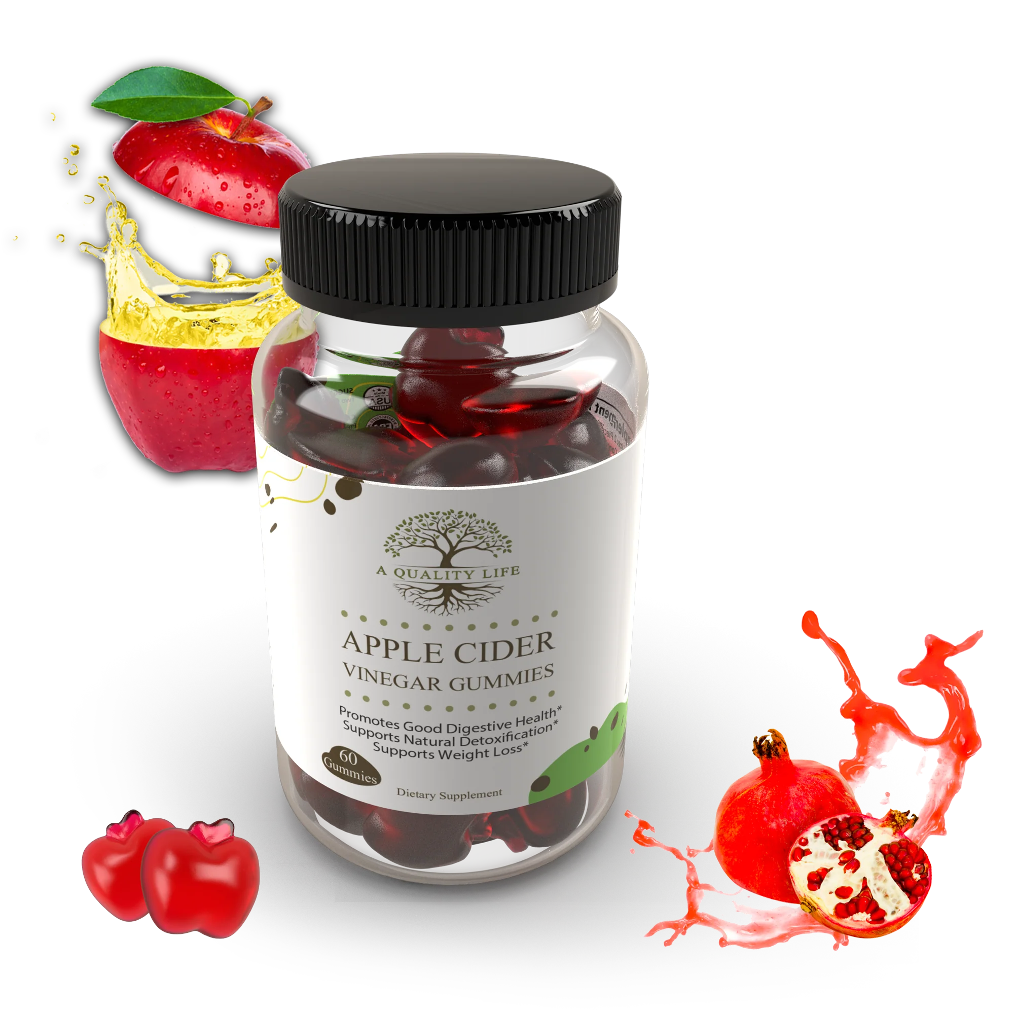 Apple Cider Vinegar Gummies by A Quality Life Nutrition - Image 2